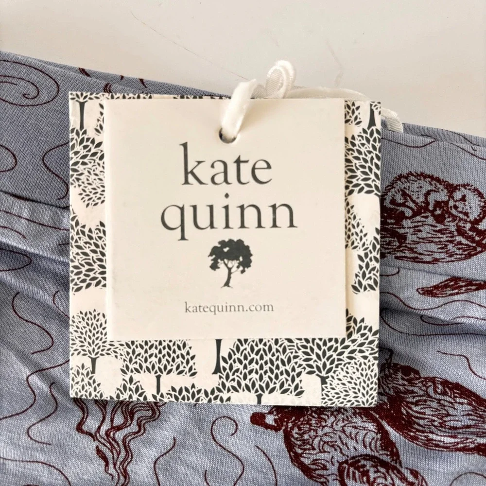 Kate Quinn Retro Baby Bloomer Bottom Size 12-18m Sea Otters Blue Bamboo New